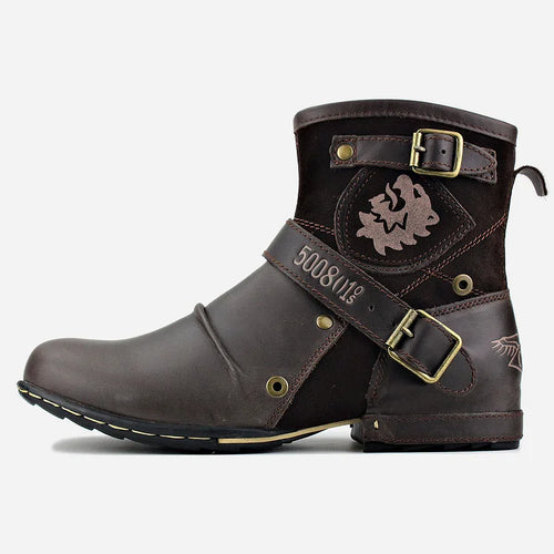 Men Orthopedic Boots Ground Leather Winter Shoes