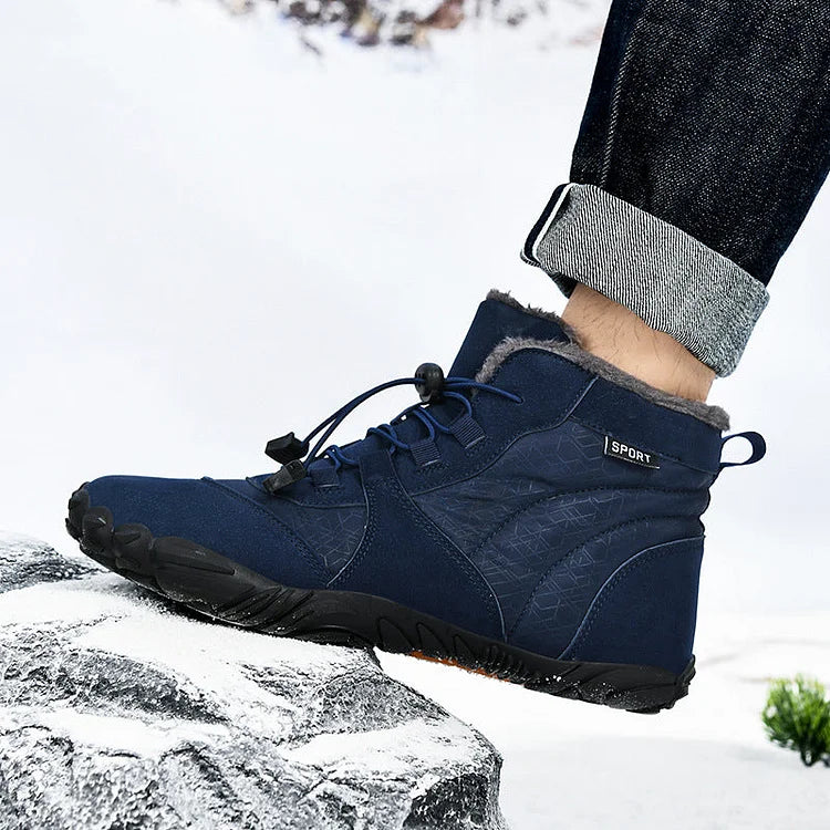 Outdoor Velvet Warm And Wear-Resistant Anti-Ski Boots Hiking Barefoot Shoe