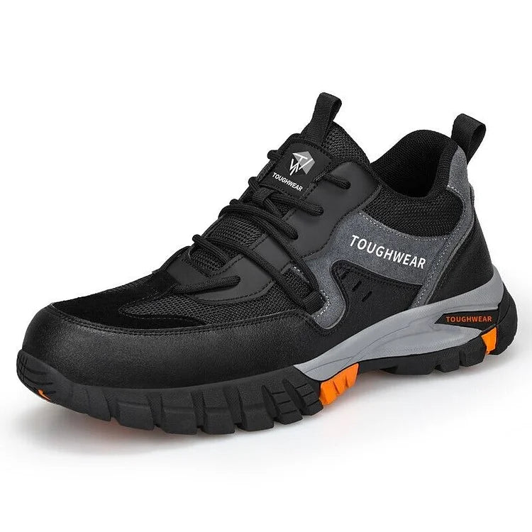 Men’s Black Steel Toe Cap Shoes Ankle Safety Trainers Work Boots
