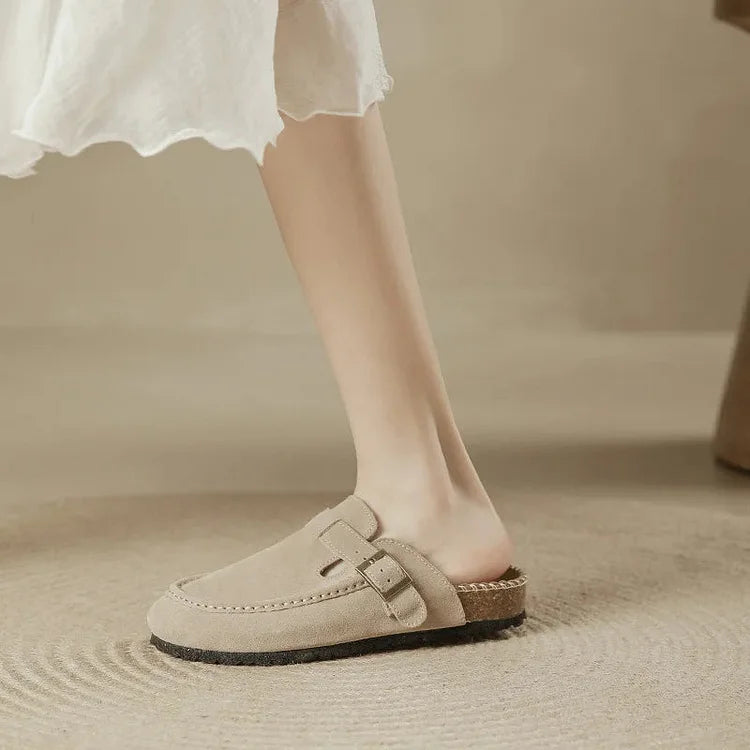 High-Quality Leather Trainers With Cork Sole