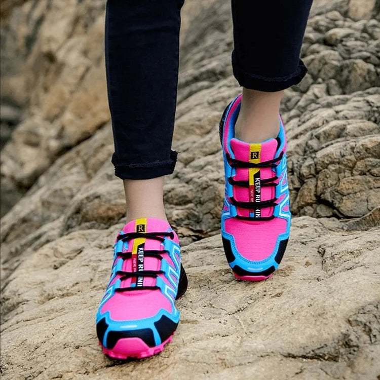 Mountain Shoes Men and Women Hiking Shoes Trail Running Breathable Hiking Shoes Anti-slip Climbing Shoes