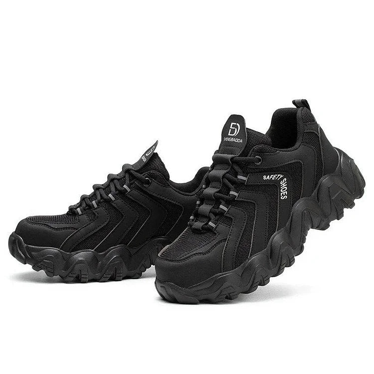 Men's Solid Sole Reflective Safety Sneakers