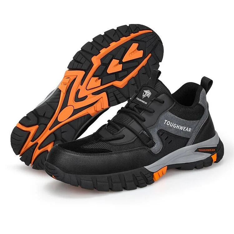 Men’s Black Steel Toe Cap Shoes Ankle Safety Trainers Work Boots