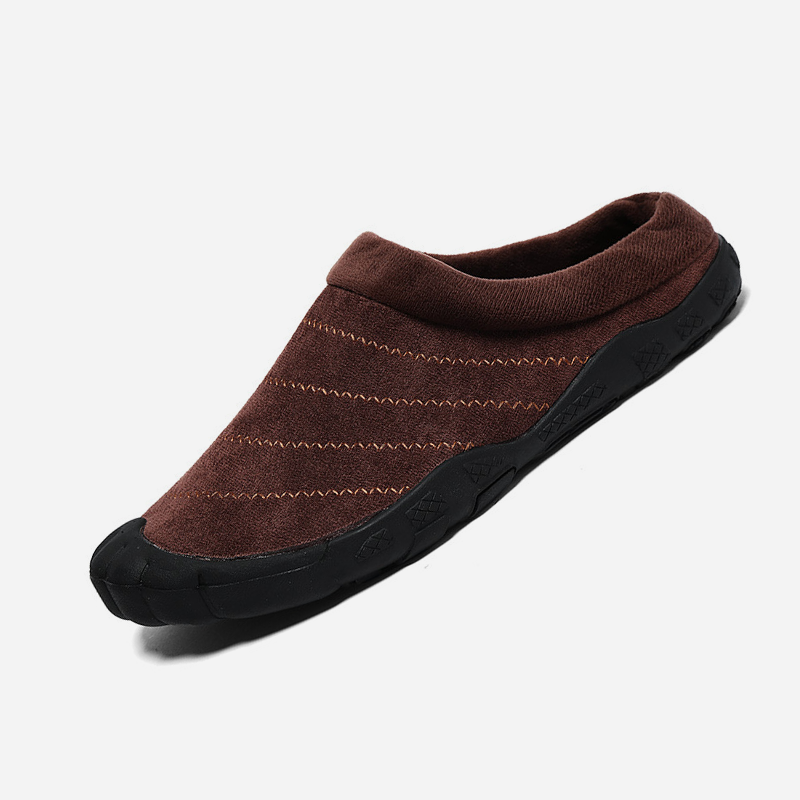 Winter Plush Home Cotton Slippers Large Outdoor Shoes
