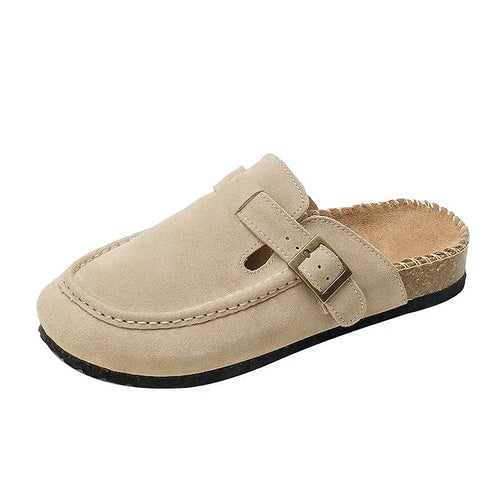 High-Quality Leather Trainers With Cork Sole