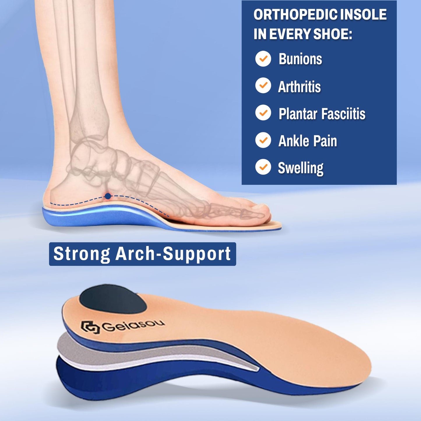Orthopedic Shoes Men Steel Toe Lace Puncture-Proof Work
