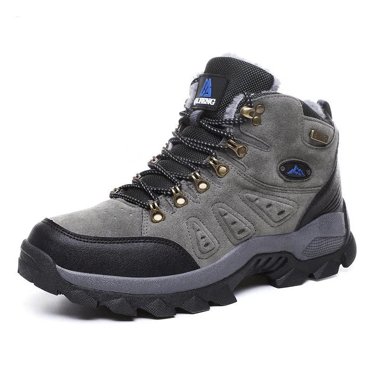 Winter Outdoor Warm Thick-Soled Non-Slip High-Top Hiking Shoes