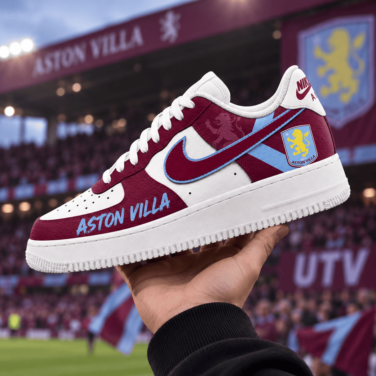 Footwearstorm Aston Villa Low-Top Sneakers Shoes For Men And Women 1109113