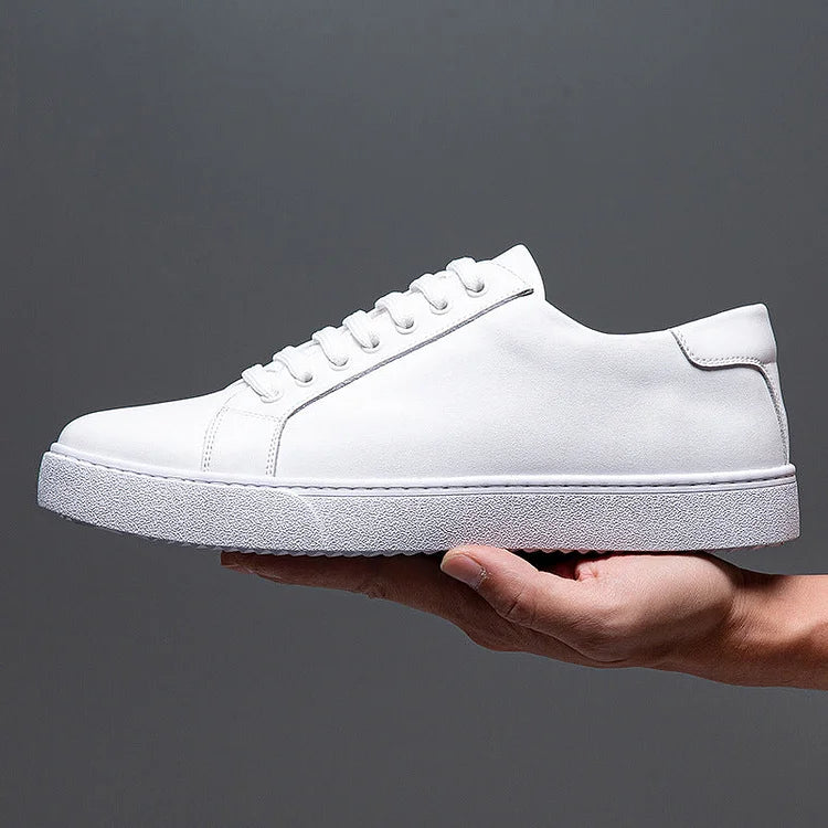 Men's trendy sneakers British style polished casual shoes