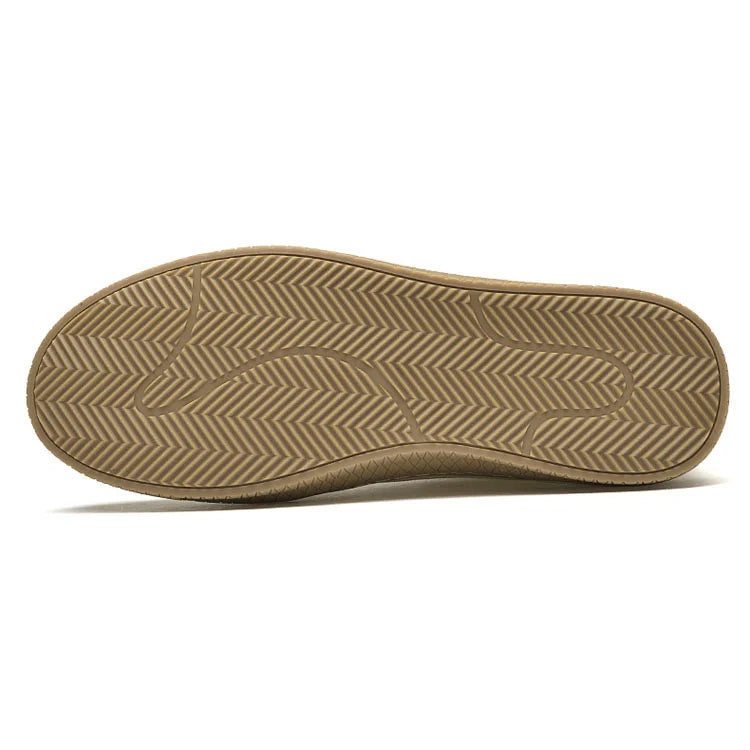 Men Casual Suede Sneakers With Textured Sole