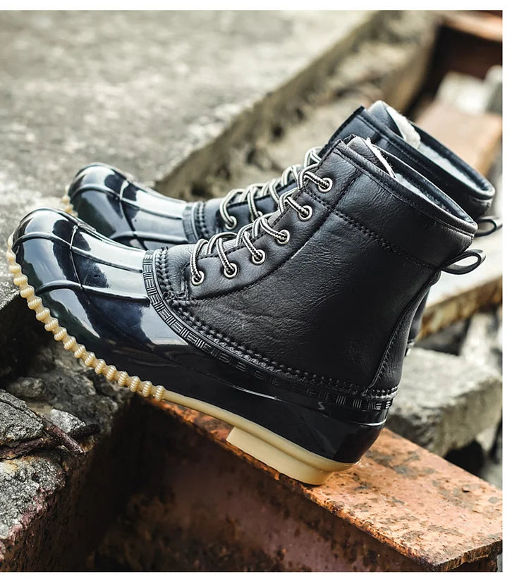 Women's Winter Retro Warm Plush Imitation Duck Snow Boots