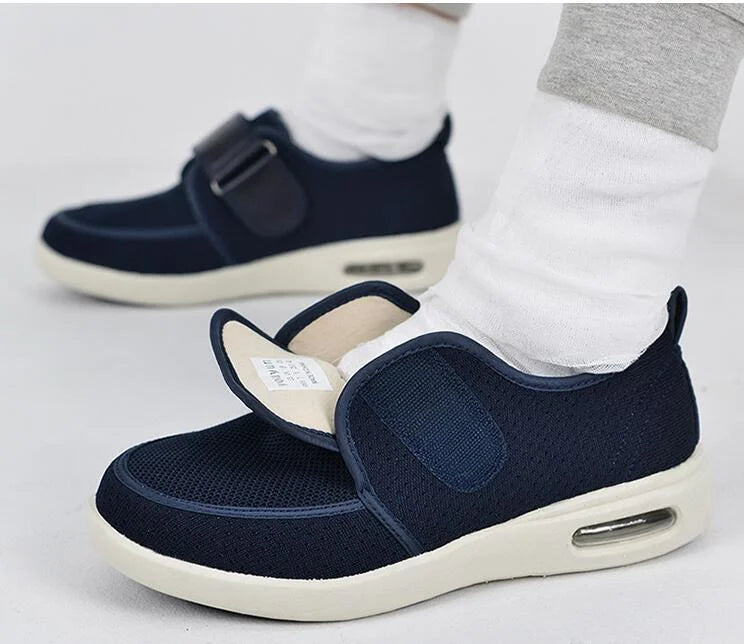 Stretch No-Tie Wide Shoes Adjustable Closure