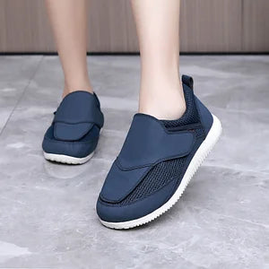 Wide Width Pain Relief Diabetic Shoes, Adjustable Closure Hands-Free