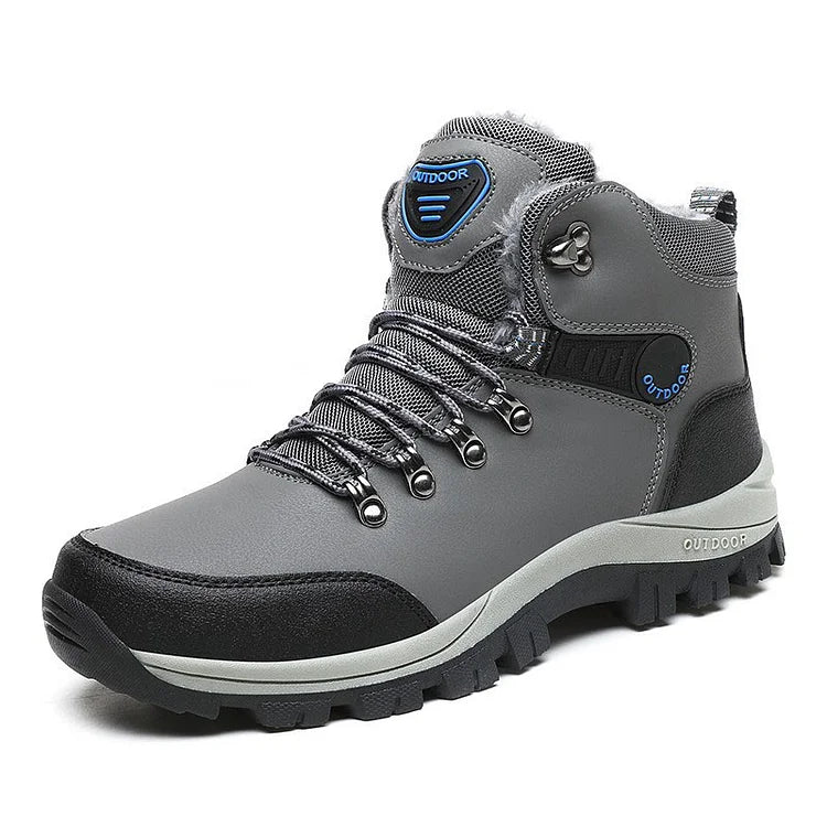 Orthopedic Men's Winter Outdoor Sports Lace Up Hiking Snow Boots