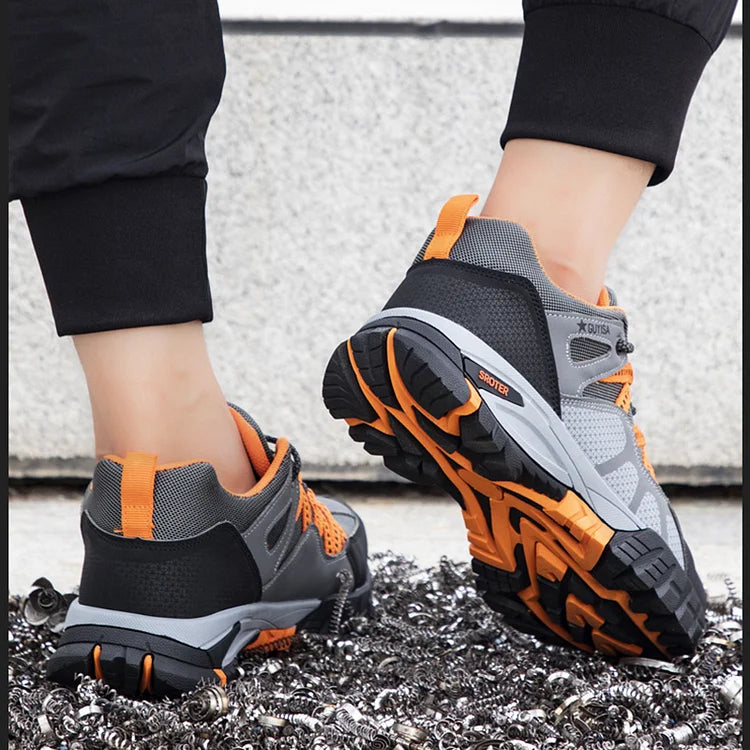 Men’s Black Steel Toe Cap Shoes Ankle Safety Trainers Work Boots