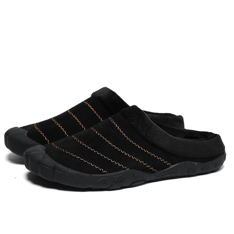 Winter Plush Home Cotton Slippers Large Outdoor Shoes