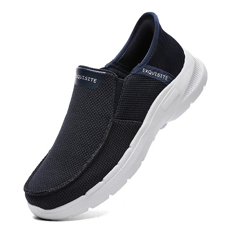 Step Ease Slip-On Walking Shoes Canvas Loafers