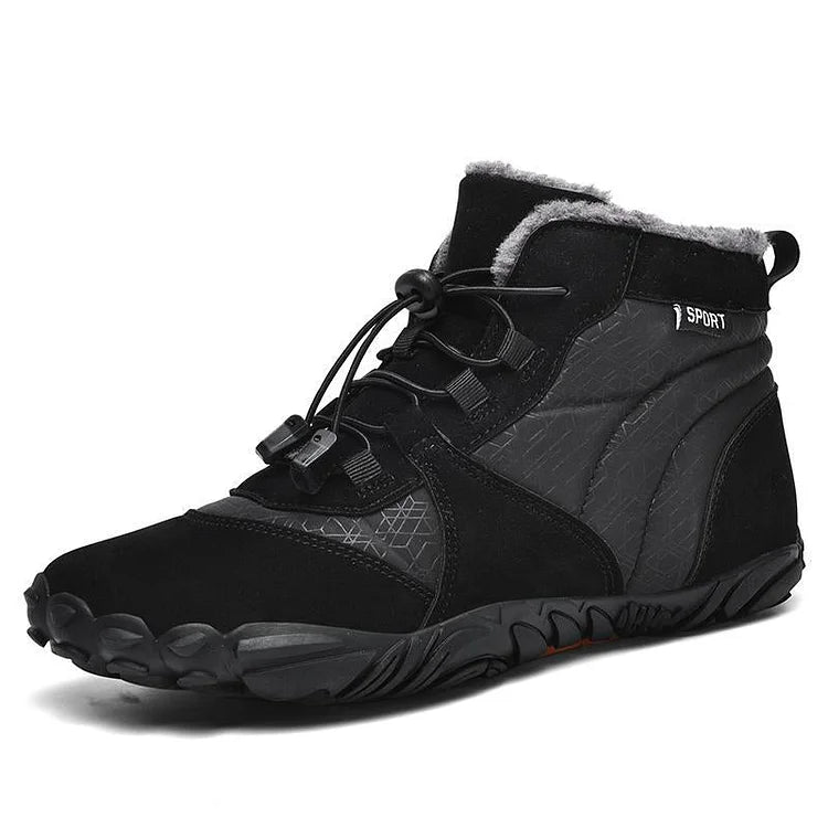 Outdoor Velvet Warm And Wear-Resistant Anti-Ski Boots Hiking Barefoot Shoe