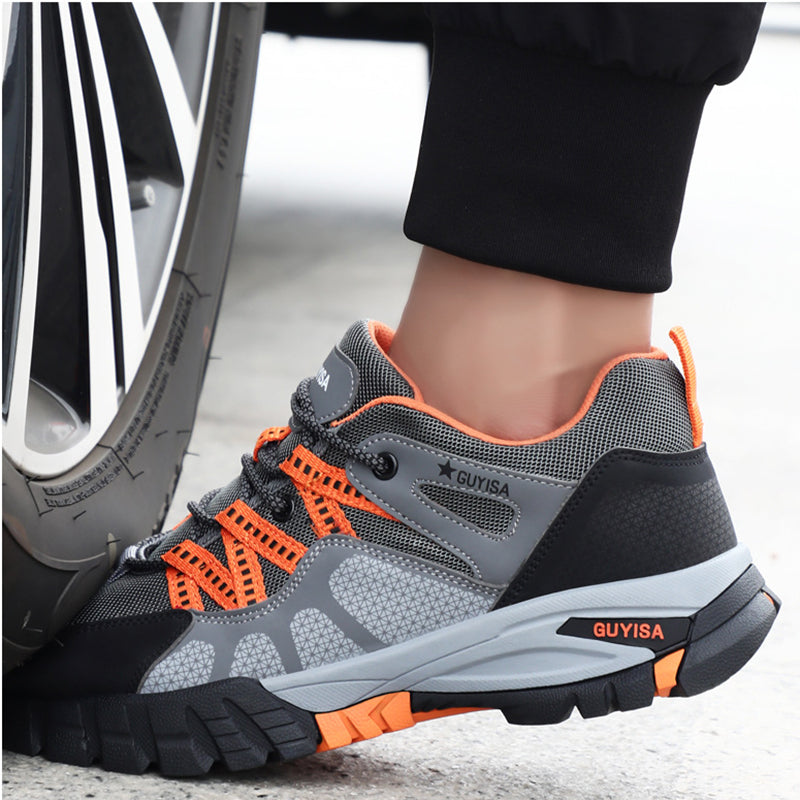 Men’s Black Steel Toe Cap Shoes Ankle Safety Trainers Work Boots