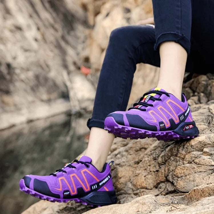 Mountain Shoes Men and Women Hiking Shoes Trail Running Breathable Hiking Shoes Anti-slip Climbing Shoes