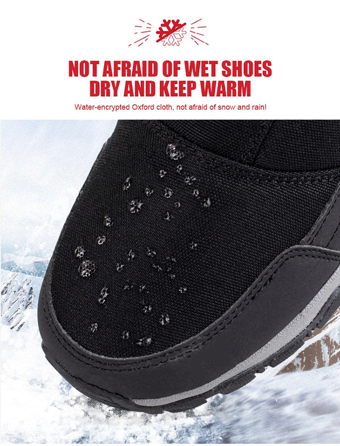 Unisex Winter Boots Side Zipper Snow Boots