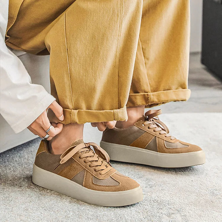 Men German Army Trainers Casual Thick Sole Comfortable Fashionable Sports Shoes