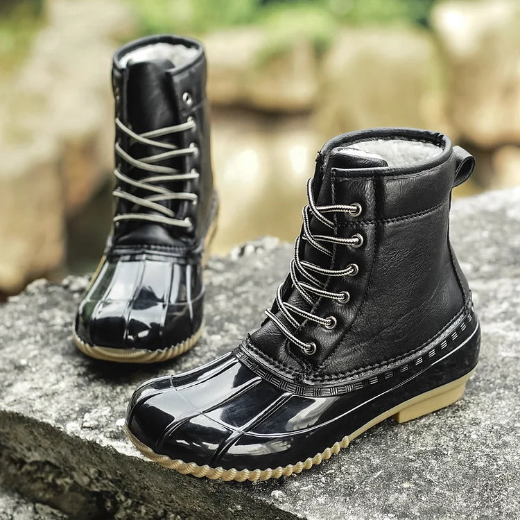 Women's Winter Retro Warm Plush Imitation Duck Snow Boots