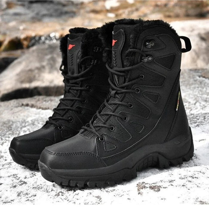Thickened Velvet High-Top Hiking Snow Boots