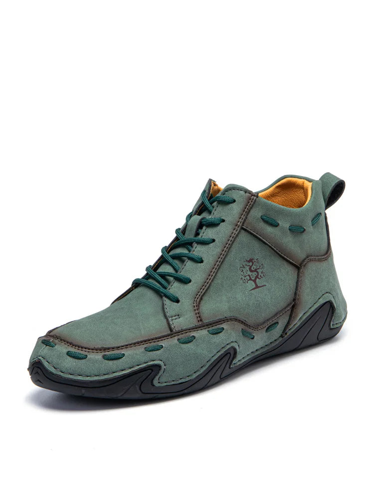 Men's Breathable Comfortable Non-Slip Lace-Up Handmade Baker Boots