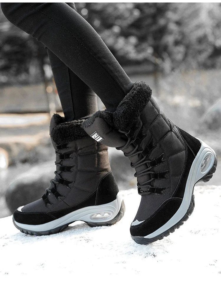 New Winter Women Boots Warm Mid-Calf Snow Boots