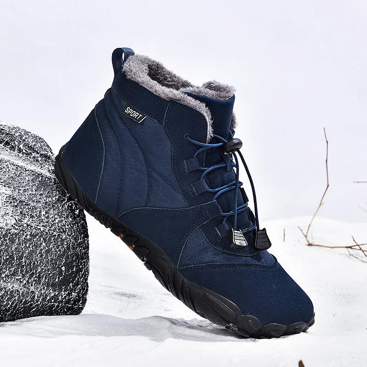 Outdoor Velvet Warm And Wear-Resistant Anti-Ski Boots Hiking Barefoot Shoe