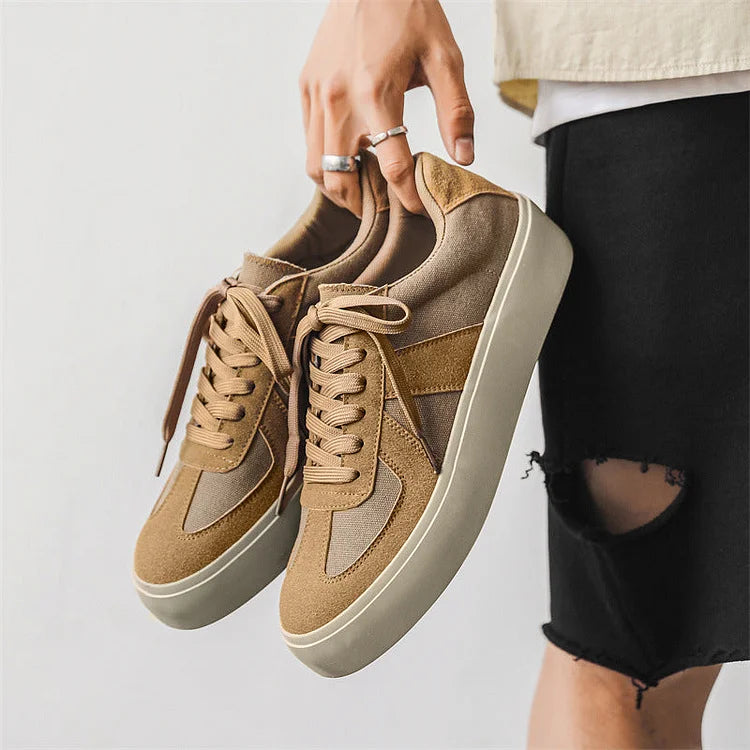 Men German Army Trainers Casual Thick Sole Comfortable Fashionable Sports Shoes