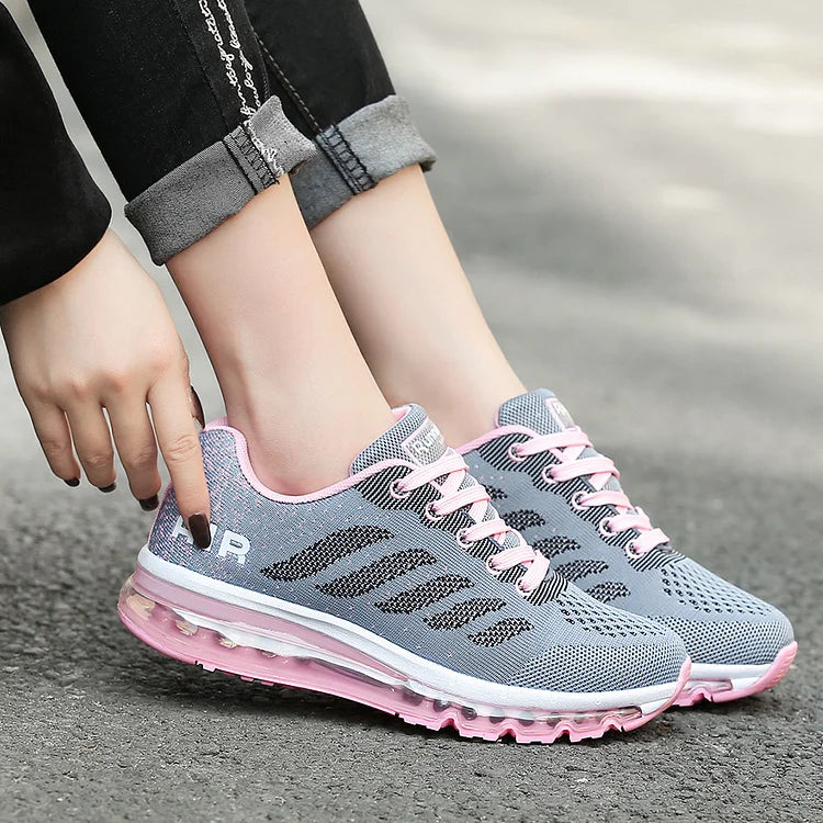 Women and Men Air Cushion Sport Running Walking Shoes