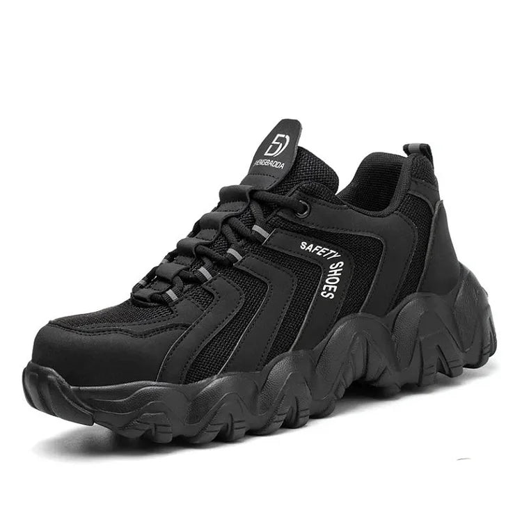 Men's Solid Sole Reflective Safety Sneakers