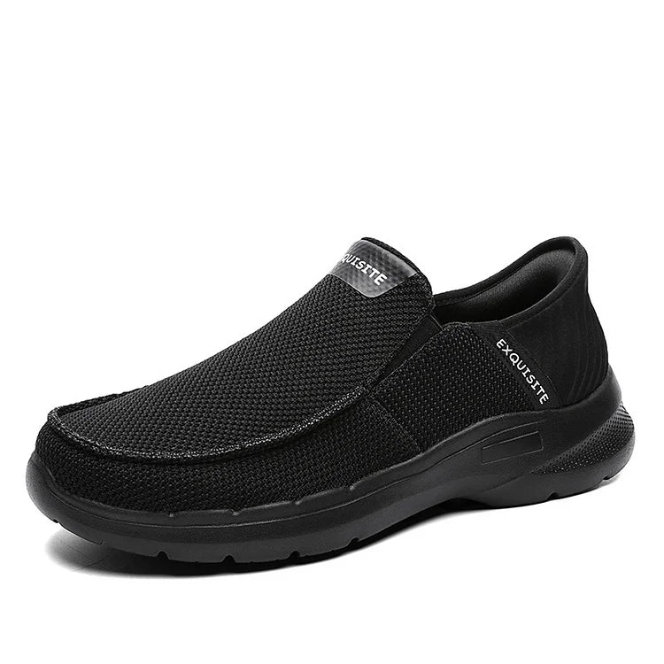 Step Ease Slip-On Walking Shoes Canvas Loafers