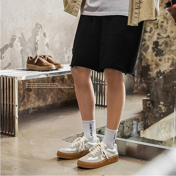 Men German Army Trainers Casual Thick Sole Comfortable Fashionable Sports Shoes