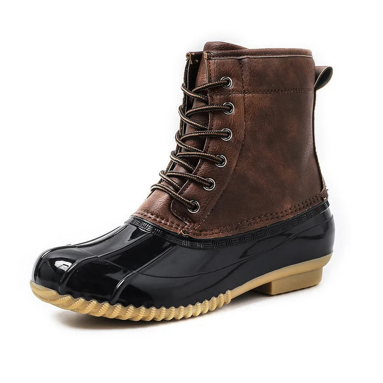 Women's Winter Retro Warm Plush Imitation Duck Snow Boots