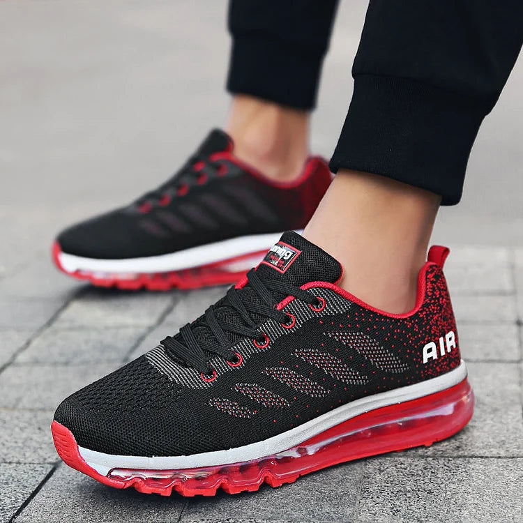 Unisex Lightweight Couple's Outdoor Fly Knit Travel Sneakers