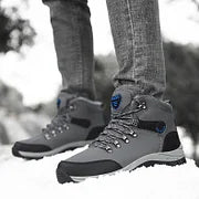 Orthopedic Men's Winter Outdoor Sports Lace Up Hiking Snow Boots