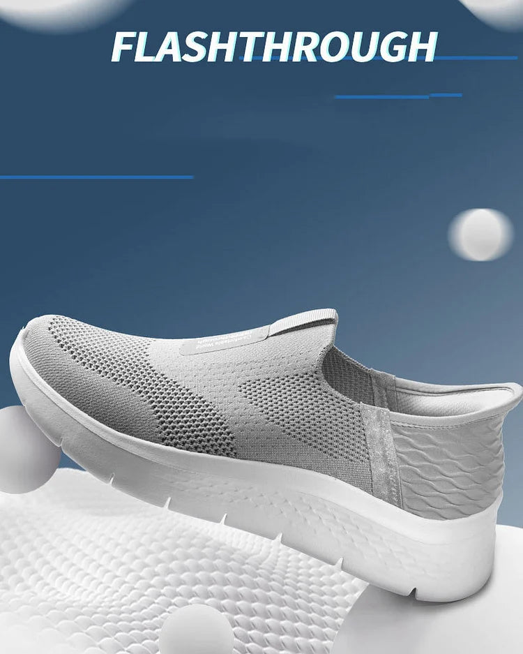Step Ease Slip-On Walking Shoes Flash Wear Shock-Cushioning Shoes