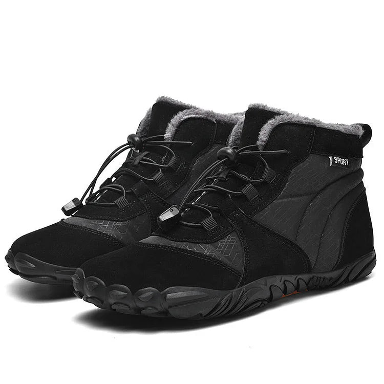 Outdoor Velvet Warm And Wear-Resistant Anti-Ski Boots Hiking Barefoot Shoe