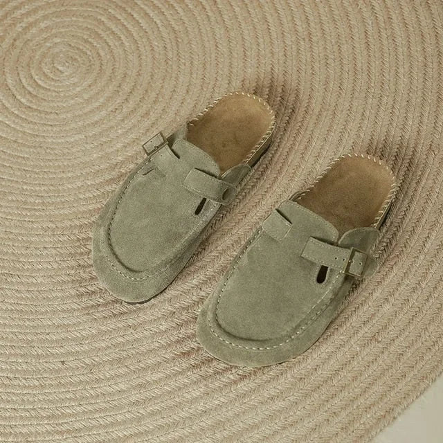 High-Quality Leather Trainers With Cork Sole
