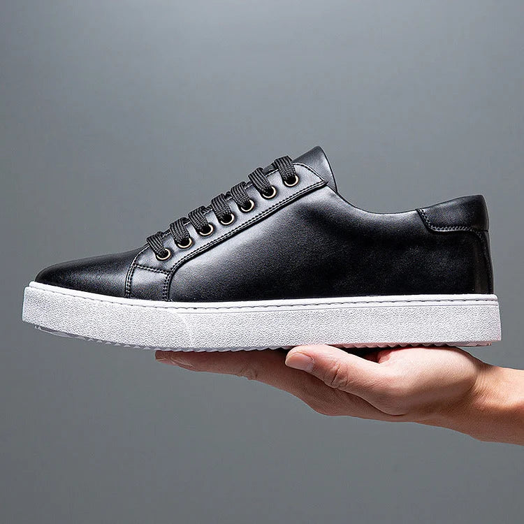 Men's trendy sneakers British style polished casual shoes
