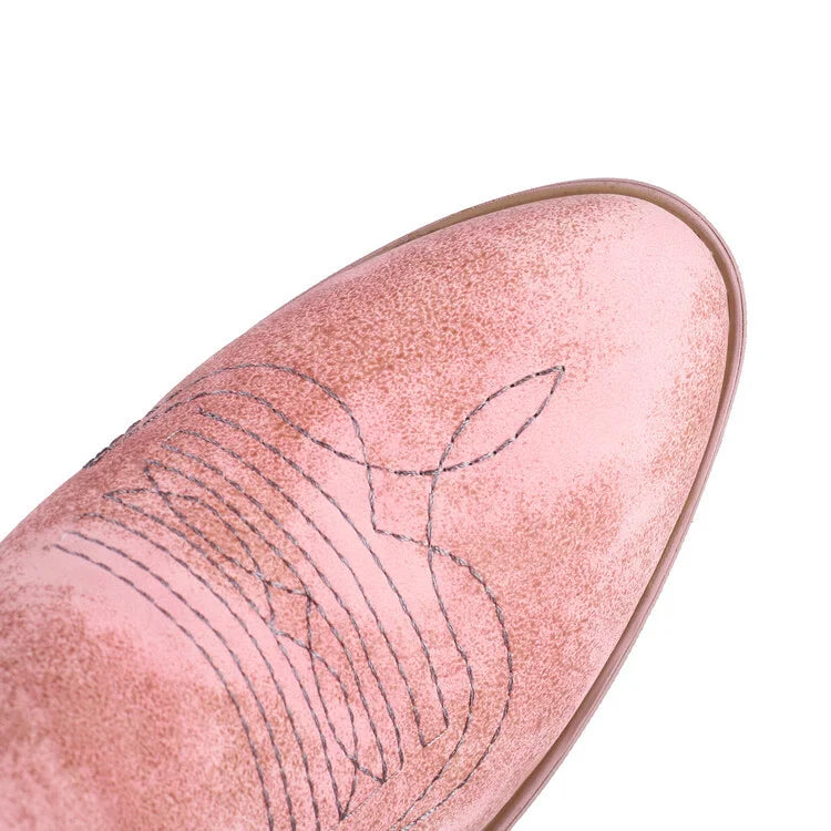 Tall Cowboy Boots - Faded Style