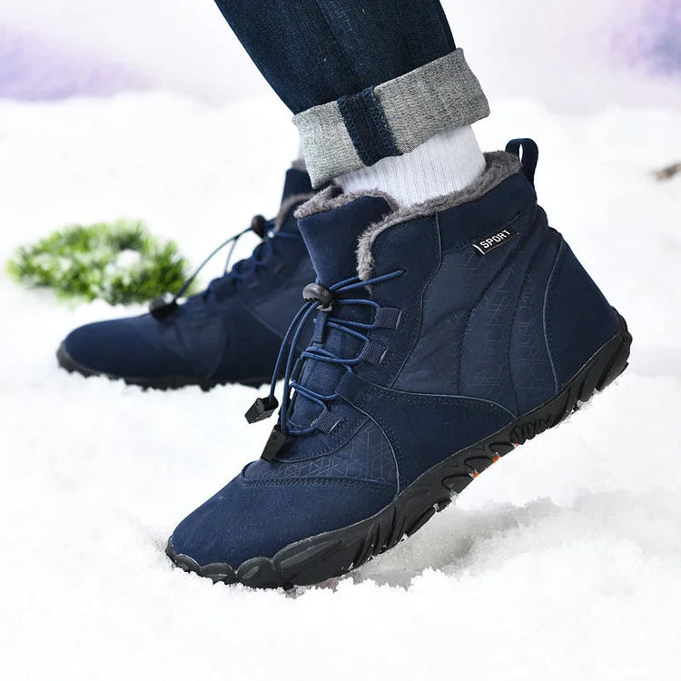 Outdoor Velvet Warm And Wear-Resistant Anti-Ski Boots Hiking Barefoot Shoe