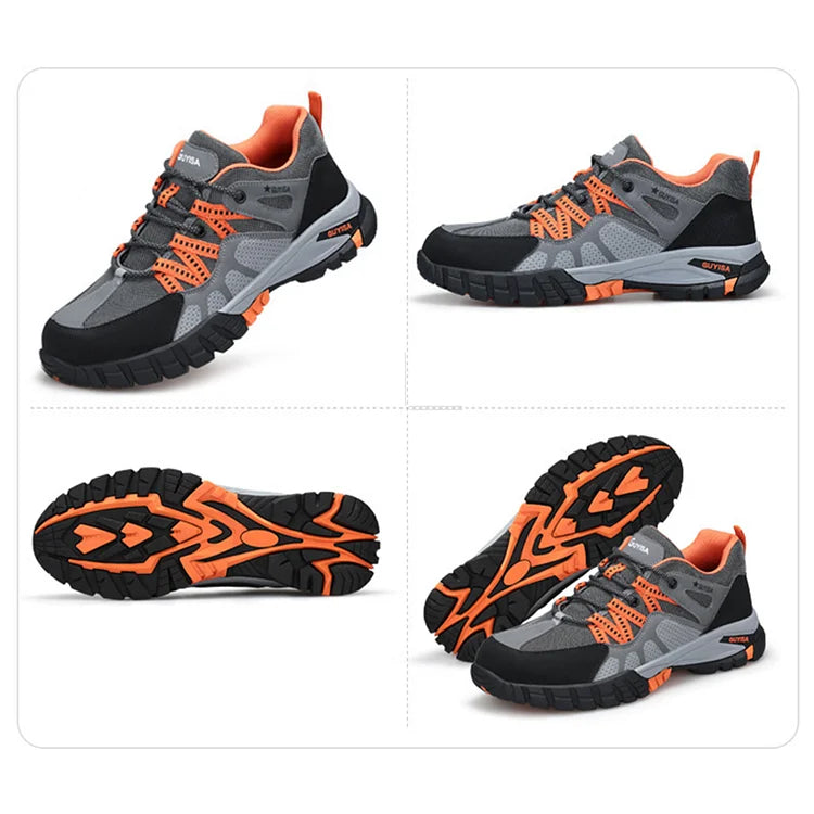 Men’s Black Steel Toe Cap Shoes Ankle Safety Trainers Work Boots