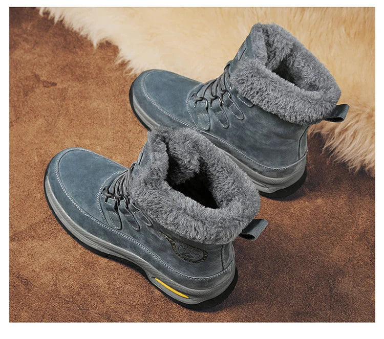 Men's Snow Boots Warm Waterproof Non-slip Hiking Shoes