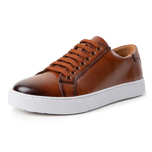 Men's trendy sneakers British style polished casual shoes