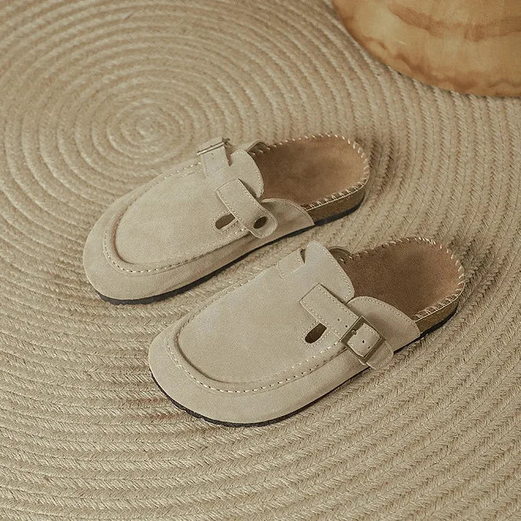 High-Quality Leather Trainers With Cork Sole