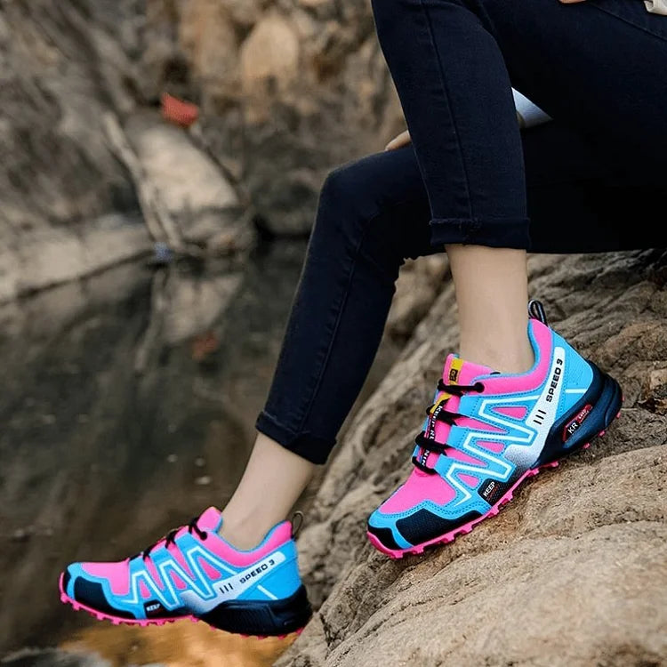Mountain Shoes Men and Women Hiking Shoes Trail Running Breathable Hiking Shoes Anti-slip Climbing Shoes